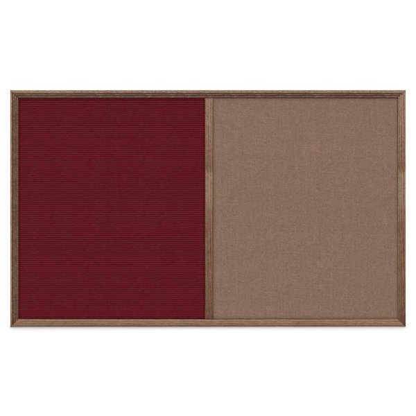 Slim Style Indoor Enclosed Corkboard, 18, UNITED VISUAL PRODUCTS, Mfr# UV501SC-BLACK-BLSPRU